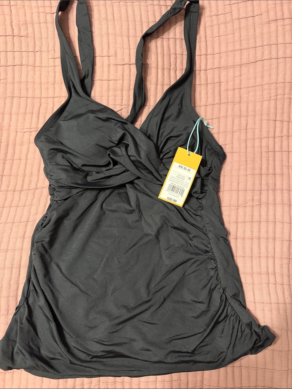 Black Women's  Swimsuit top - NWT- XS
